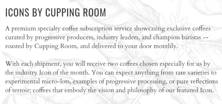 ICONs Subscription